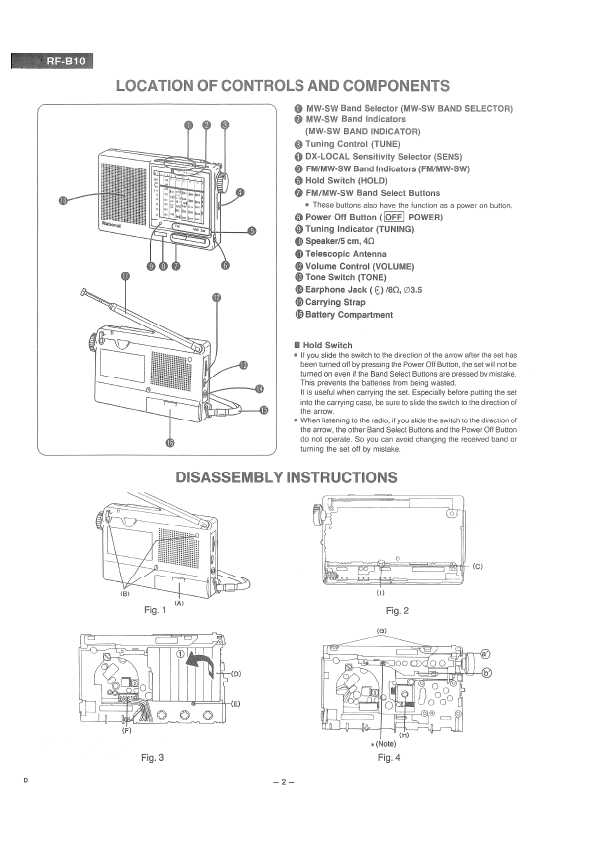 Сервисная инструкция Panasonic RF-B10