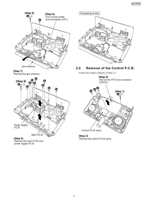 Сервисная инструкция Panasonic RF-U700EG