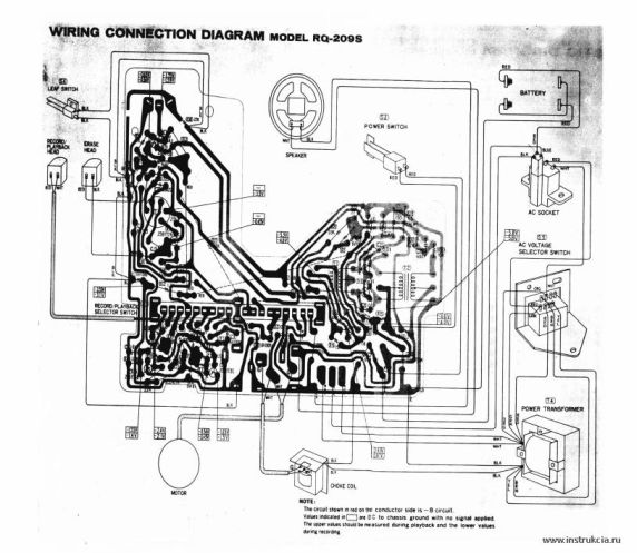 Сервисная инструкция PANASONIC RQ-209S