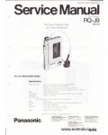 Сервисная инструкция PANASONIC RQ-J9