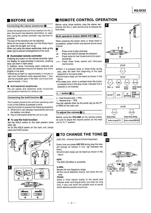 Сервисная инструкция Panasonic RQ-SX33