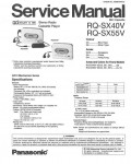 Сервисная инструкция Panasonic RQ-SX40V