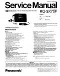 Сервисная инструкция Panasonic RQ-SX70F