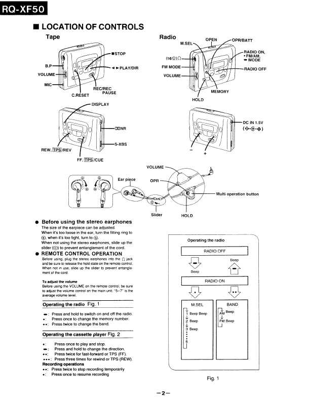 Сервисная инструкция Panasonic RQ-XF50