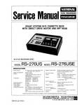 Сервисная инструкция Panasonic RS-276US