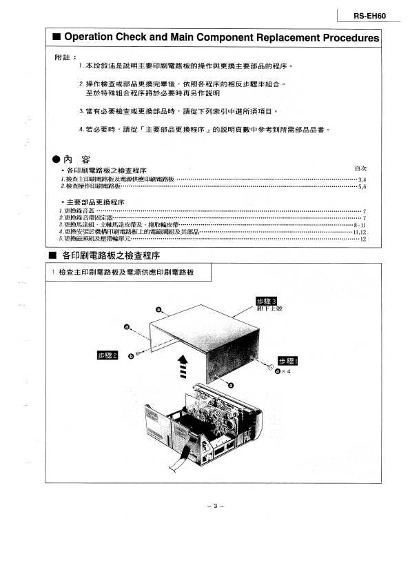 Сервисная инструкция Panasonic RS-EH60