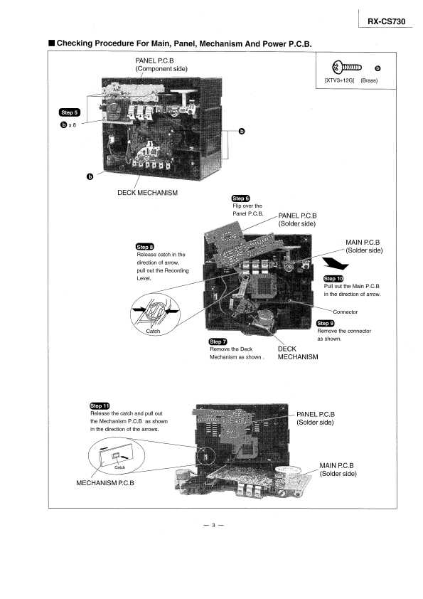 Сервисная инструкция Panasonic RX-CS730