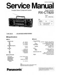 Сервисная инструкция Panasonic RX-CT820