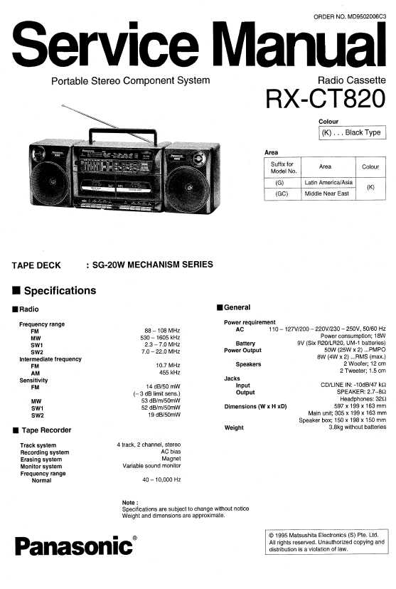 Panasonic rx ct810 схема