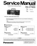 Сервисная инструкция Panasonic RX-CT855