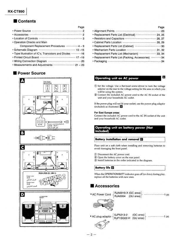 Сервисная инструкция Panasonic RX-CT890