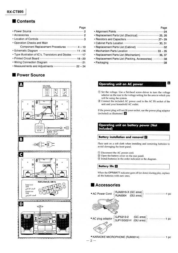 Сервисная инструкция Panasonic RX-CT895