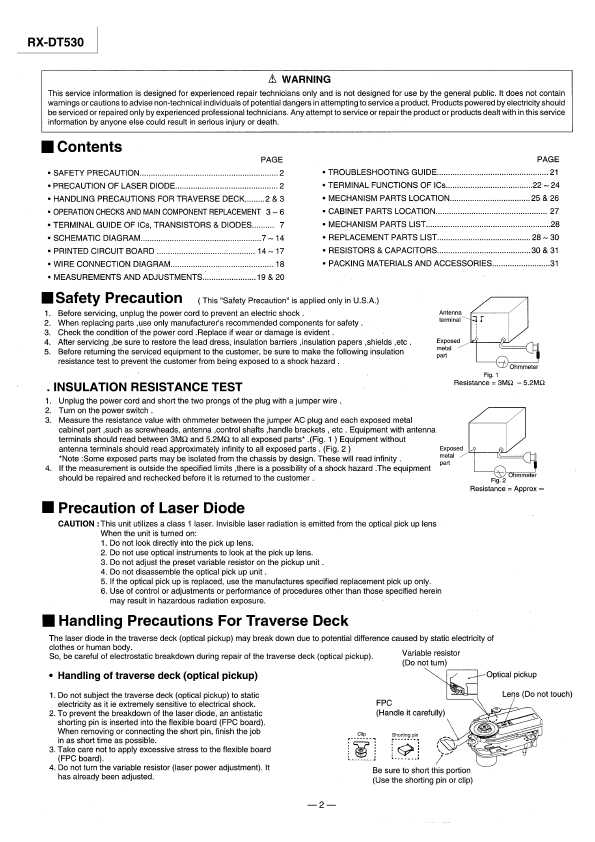 Сервисная инструкция Panasonic RX-DT530P PC