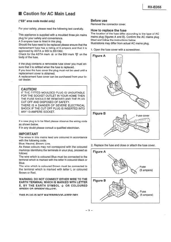 Сервисная инструкция Panasonic RX-ED55