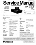 Сервисная инструкция Panasonic RX-ED90