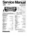 Сервисная инструкция Panasonic SA-AK40