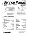 Сервисная инструкция Panasonic SA-AK45