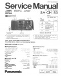 Сервисная инструкция Panasonic SA-CH150