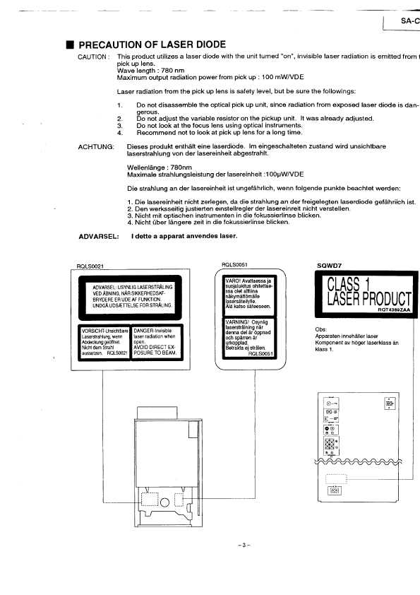 Сервисная инструкция Panasonic SA-CH33