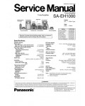 Сервисная инструкция Panasonic SA-EH1000