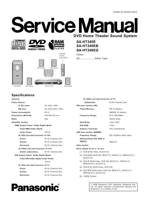 Panasonic sa pt85 схема