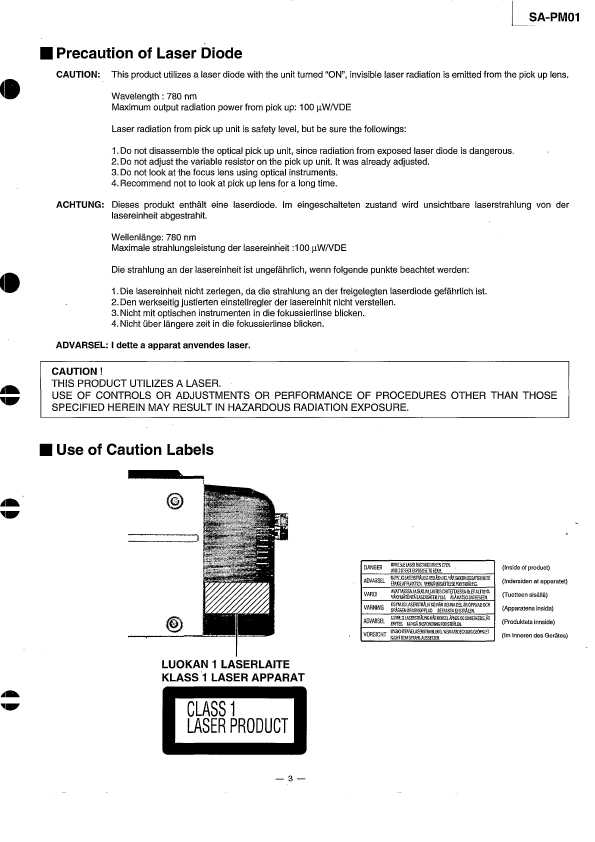 Сервисная инструкция Panasonic SA-PM01E