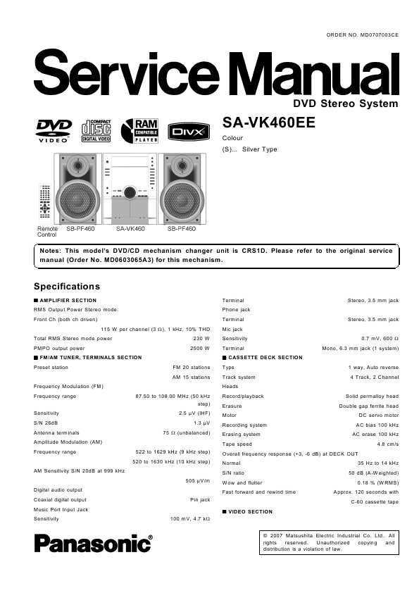 Схема panasonic sa vk62d