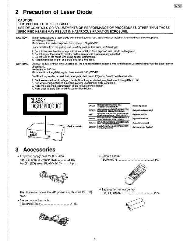 Сервисная инструкция Panasonic SL-PS7 (Technics)