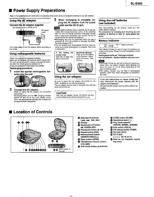 Сервисная инструкция Panasonic SL-S360