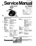 Сервисная инструкция Panasonic SL-S600
