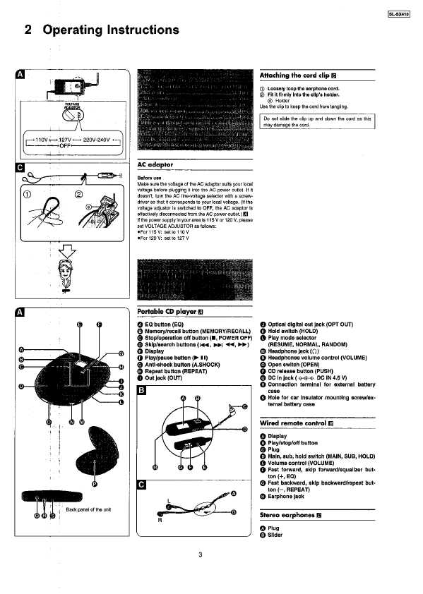 Сервисная инструкция Panasonic SL-SX410