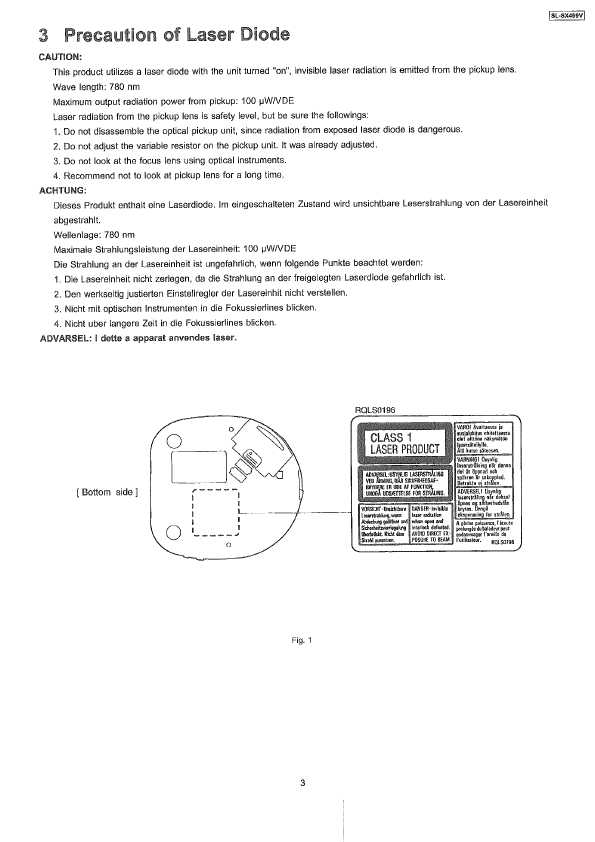 Сервисная инструкция Panasonic SL-SX469V