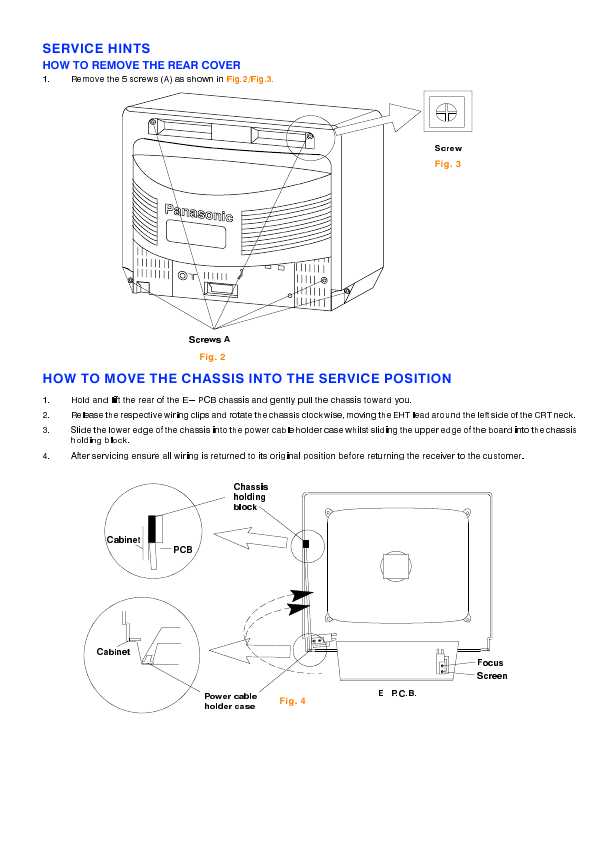 Сервисная инструкция Panasonic TC-21S3R, TX-21S3T, Z-7-Chassis