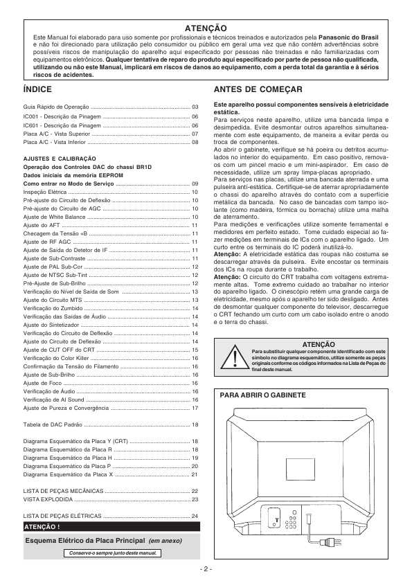 Сервисная инструкция Panasonic TC-33V9, BR1D-Chassis