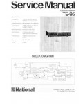 Сервисная инструкция Panasonic TE-95 NATIONAL
