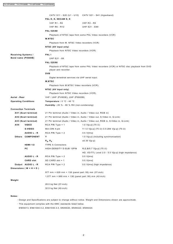 Сервисная инструкция Panasonic TH-37PV600E, TH-42PV600E, PX600B, GP9DE