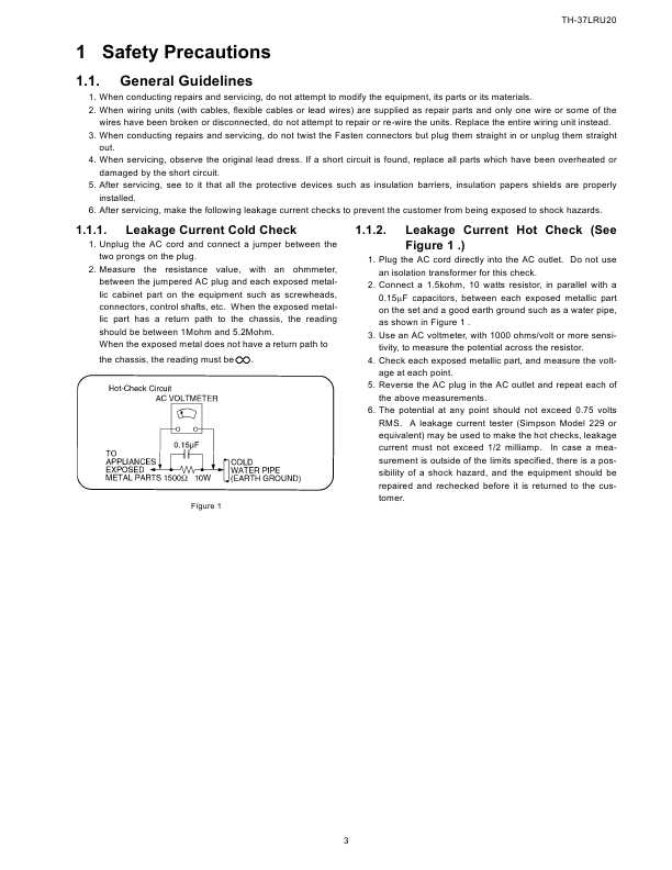 Сервисная инструкция Panasonic TH-37LRU20 LA11