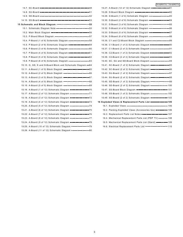 Сервисная инструкция Panasonic TH-42PE77U, TH-42PX77U