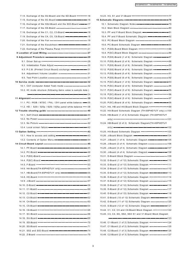 Сервисная инструкция Panasonic TH-65PHD7UY