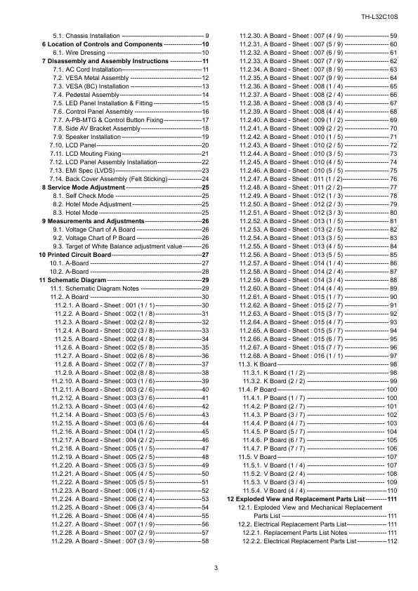 Сервисная инструкция Panasonic TH-L32C10S, KM02