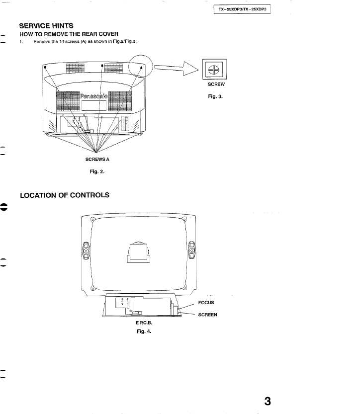 Сервисная инструкция Panasonic TX-25XDP3, TX-28XDP3