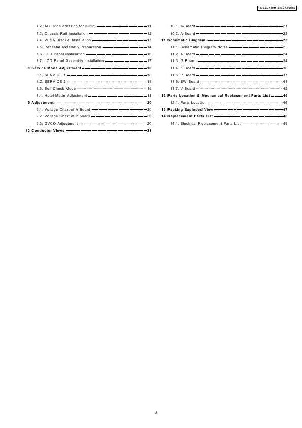 Сервисная инструкция Panasonic TX-32LX80M, LH80 шасси