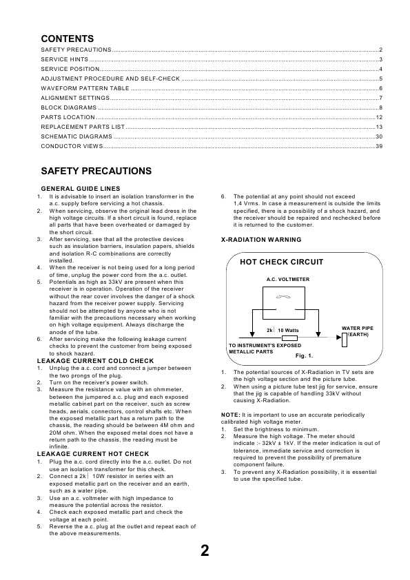 Сервисная инструкция Panasonic TX-32PF10