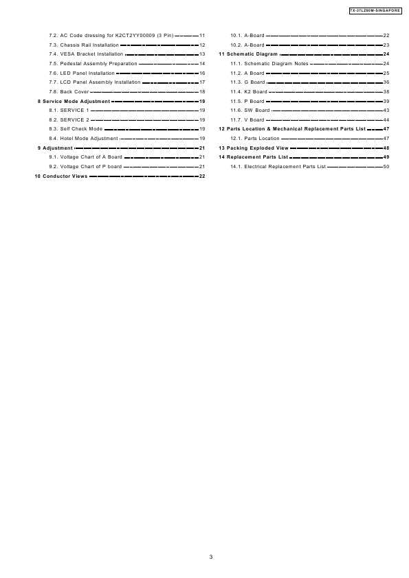 Сервисная инструкция Panasonic TX-37LZ80M