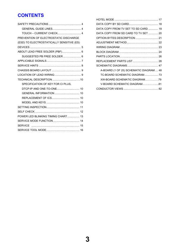 Сервисная инструкция Panasonic TX-L32D25B, TX-L32D26B, TX-L37D25B, LA02