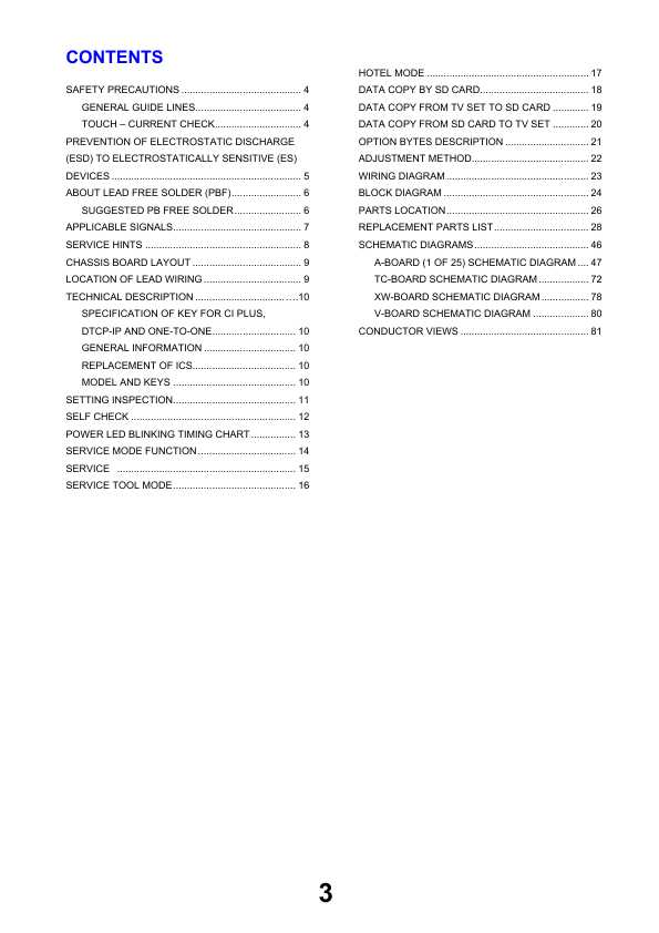 Сервисная инструкция Panasonic TX-L42D25B, TX-L42D26B, LA02