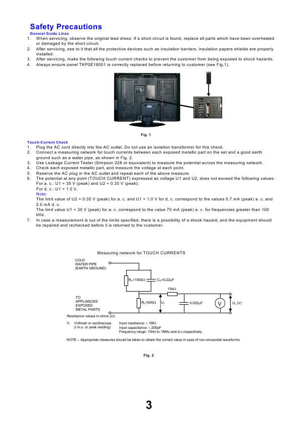 Сервисная инструкция Panasonic TX-R26LE7A, TX-R32LE7A