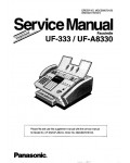 Сервисная инструкция Panasonic UF-333, UF-A8330