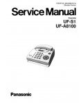 Сервисная инструкция Panasonic UF-A8100