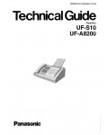 Сервисная инструкция Panasonic UF-A8200